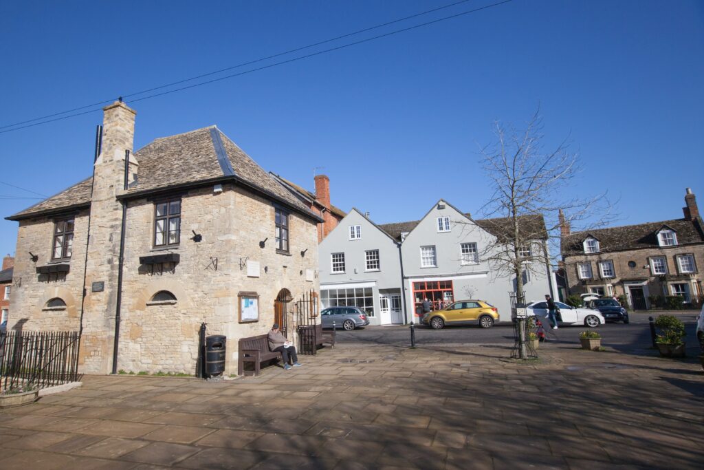 Views of Eynsham in West Oxfordshire in the UK