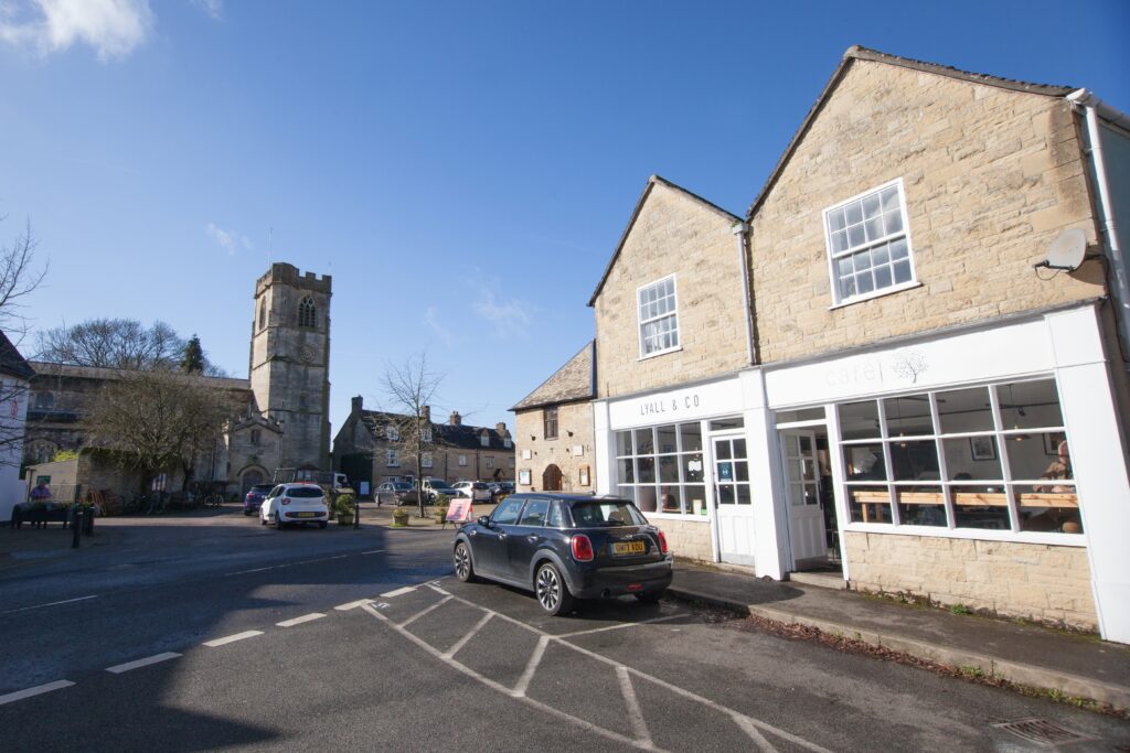 Views of Eynsham in West Oxfordshire in the UK