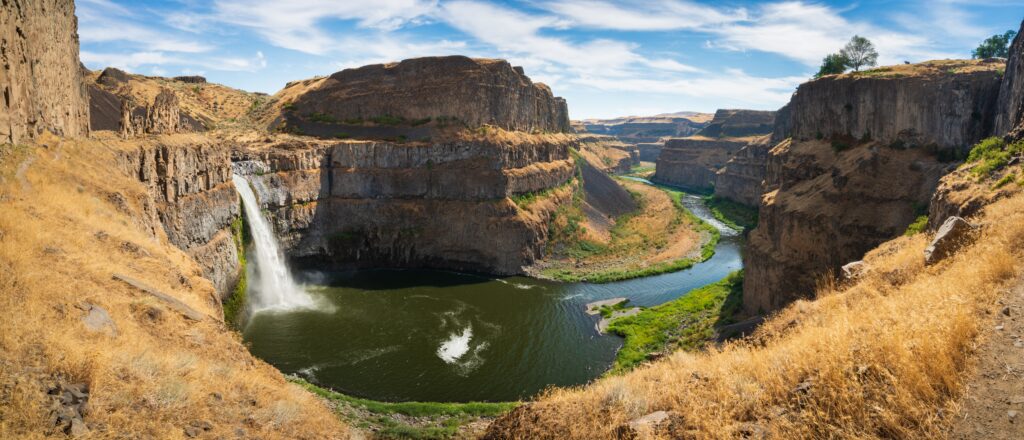 View of the State Waterfall Palouse Falls State Park, Washington State, USA