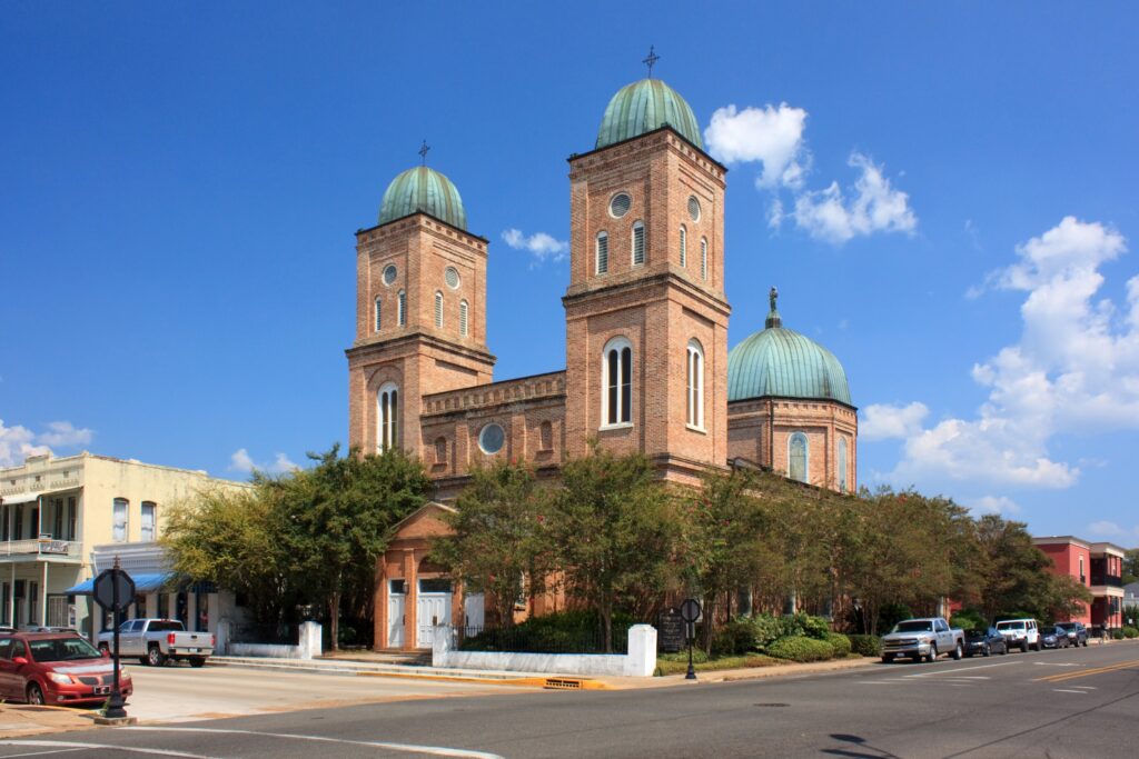 Natchitoches, Louisiana, USA: The historic Minor Basilica of Immaculate Conception Church