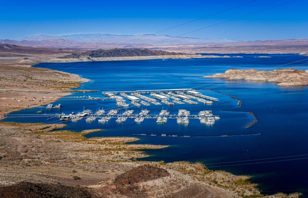 Marina on Lake Mead in Nevada near Boulder City and Las Vegas