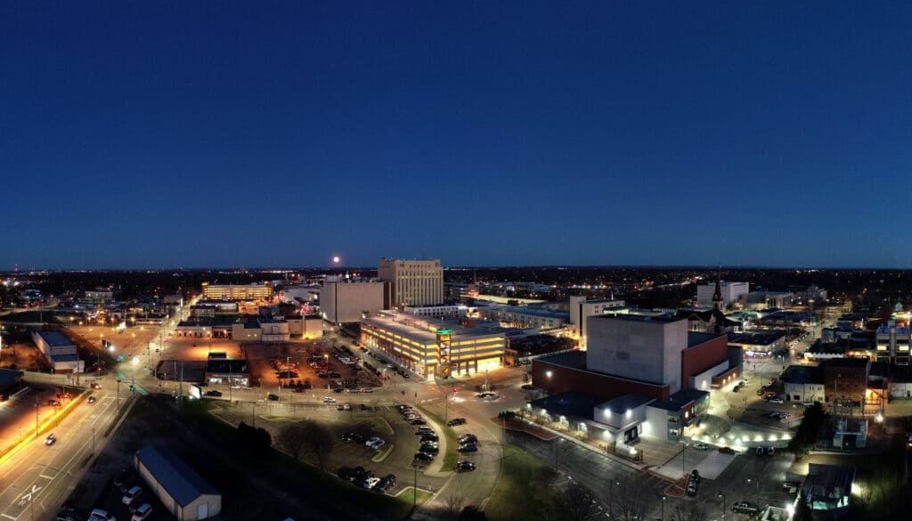 Appleton Wisconsin Skyline at Dusk