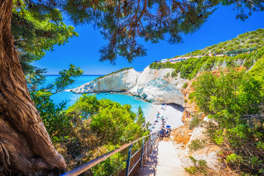 Lefkada, Greece. Porto Katsiki in Lefkada, Ionian islands.