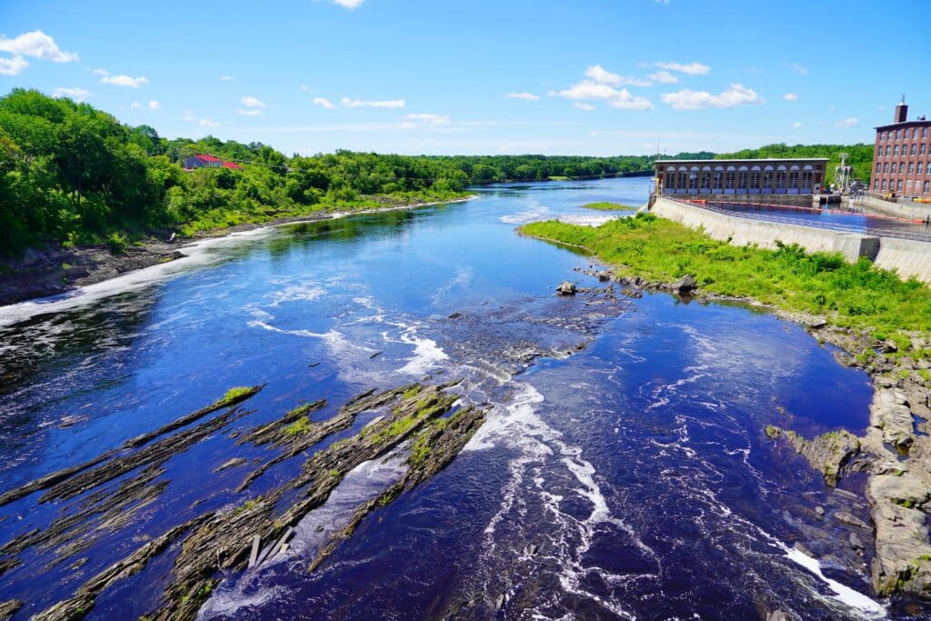 Kennebec river in Maine State