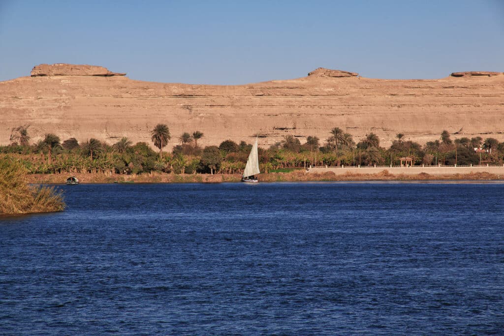 City of El Minya in the Sahara on the Nile, Egypt