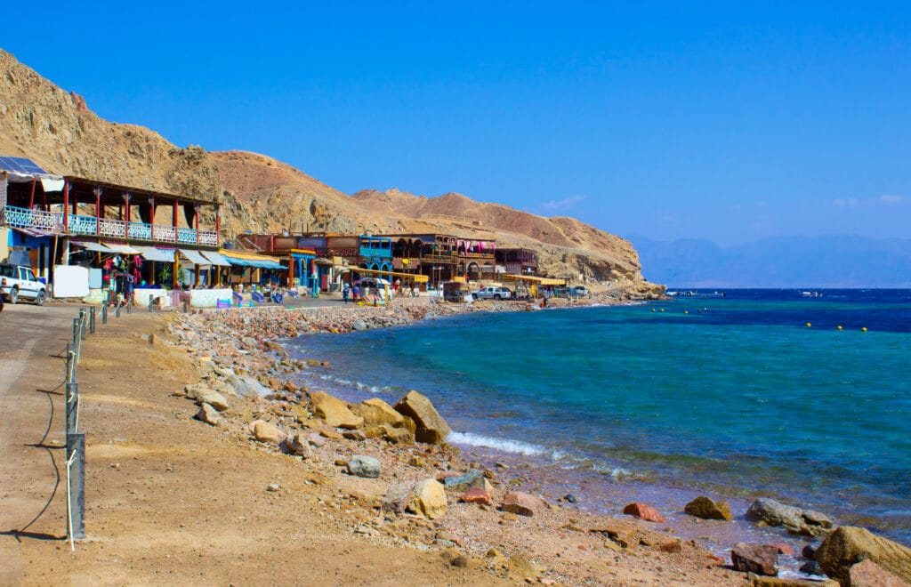 Famous diving site - Blue Hole in Egypt, where more than 100 divers died