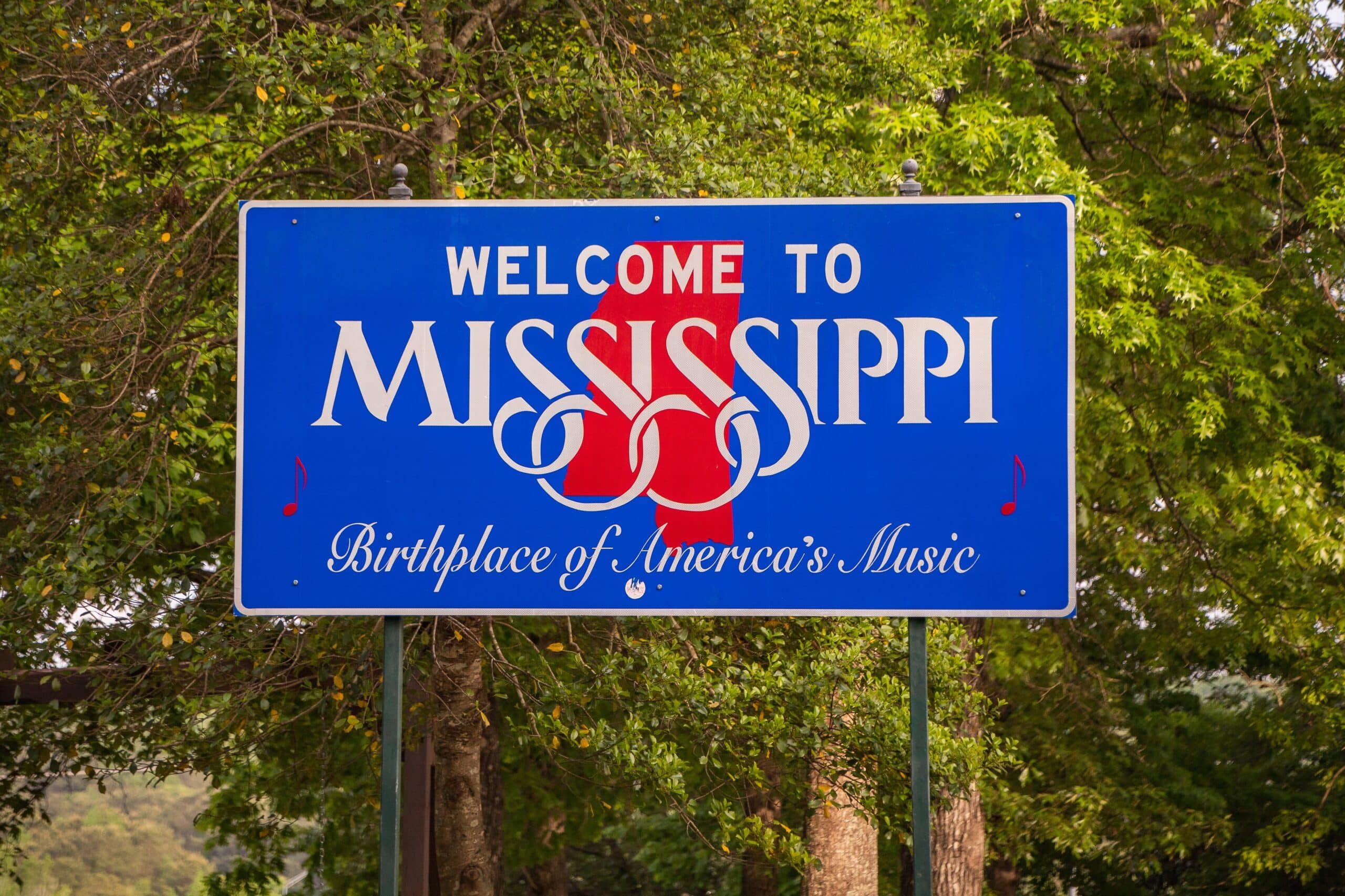 Mississippi Welcome Sign Birthplace of America's Music