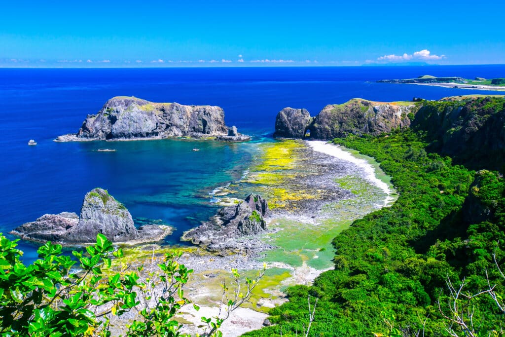 Asia Taiwan green island natural landscape