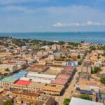 THE OLD OLD CITY OF BANJUL, WITH A POPULATION 2MILLION PEOPLE.