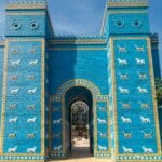 Ishtar-Gate - entrance to the ancient city of Babylon in Iraq