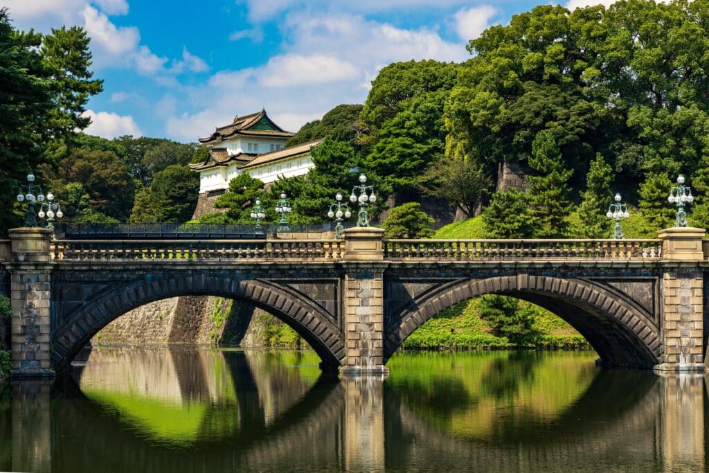 Nijubashi Bridge seen from the Imperial Palace Plaza