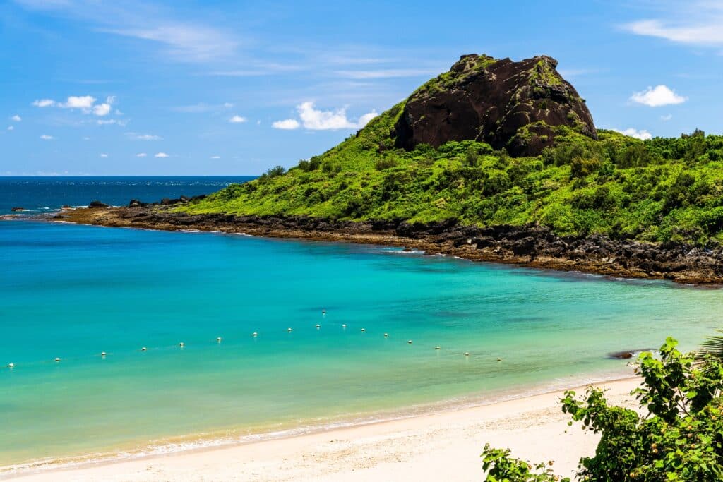 Beautiful view of Little Bay Beach at Kenting National Park in Pingtung County, Taiwan.