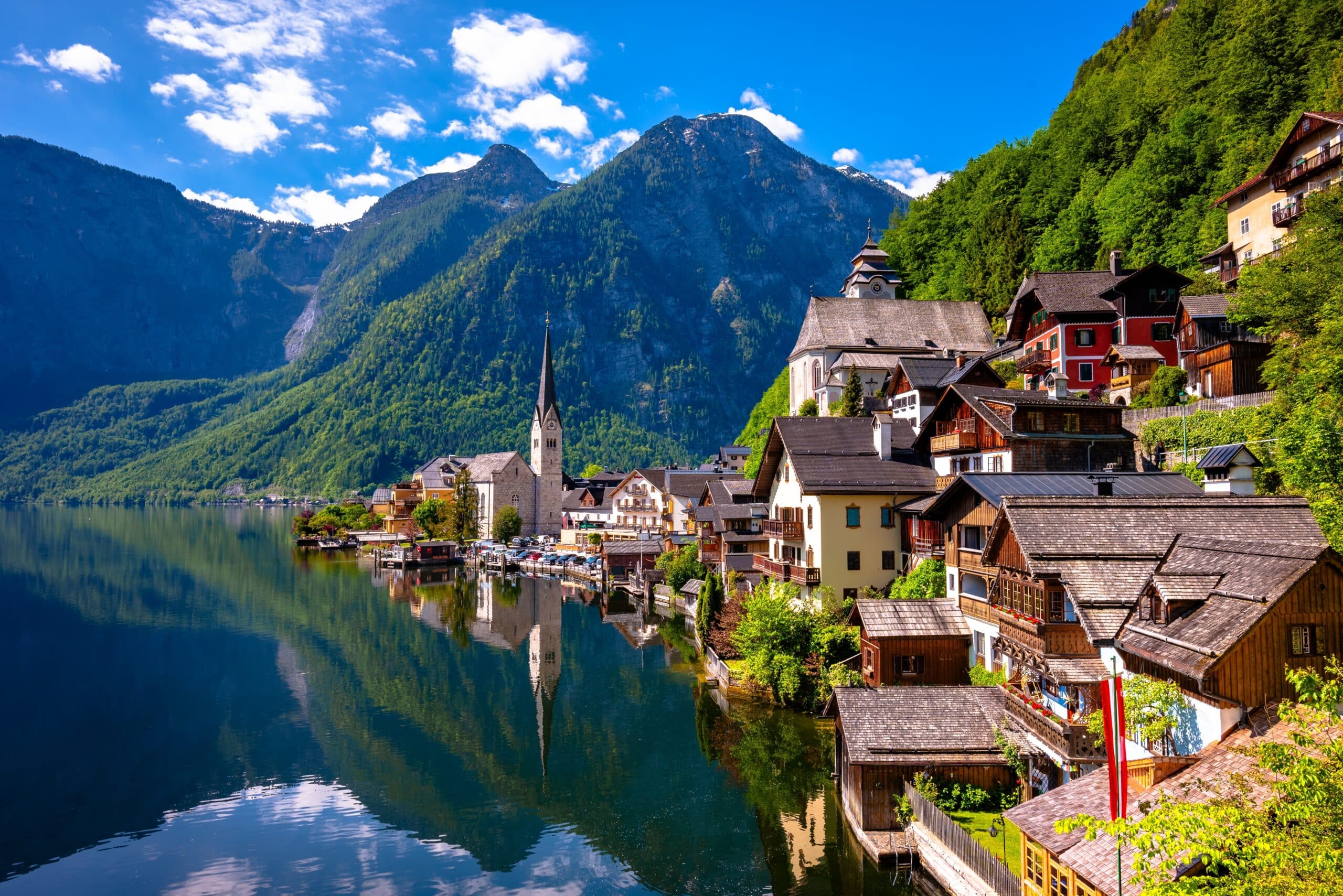 Beautiful Hallstatt in Austrian Alps