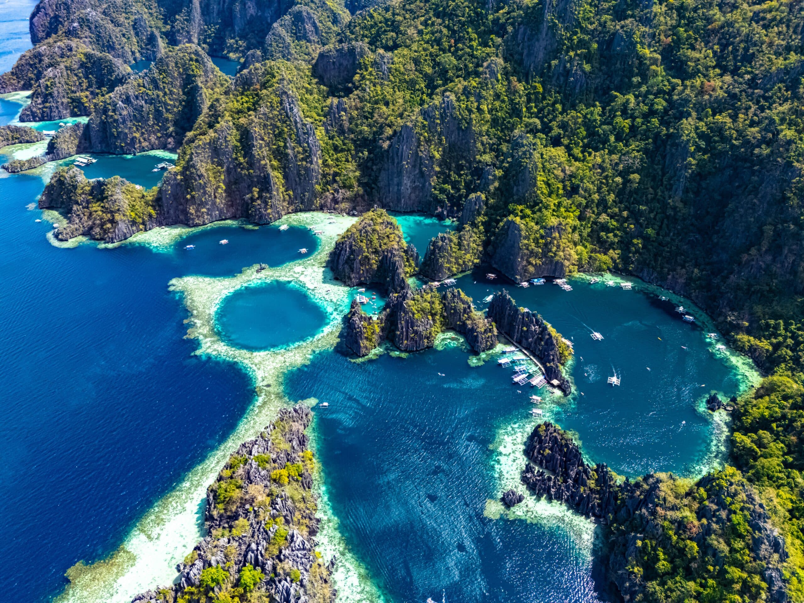 Twin Lagoon at Coron Island in the province of Palawan, Philippines.