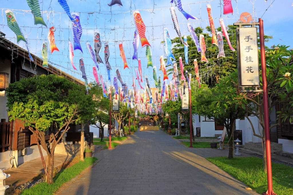 Lukang, TAIWAN: Lukang Artist Village, former dormitory for Japanese workers, now a craft center in Lukang, Changhuay, Taiwan