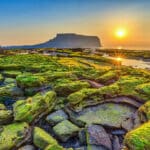 Sunrise at Jeju Do Seongsan Ilchulbong, Jeju Island, South Korea