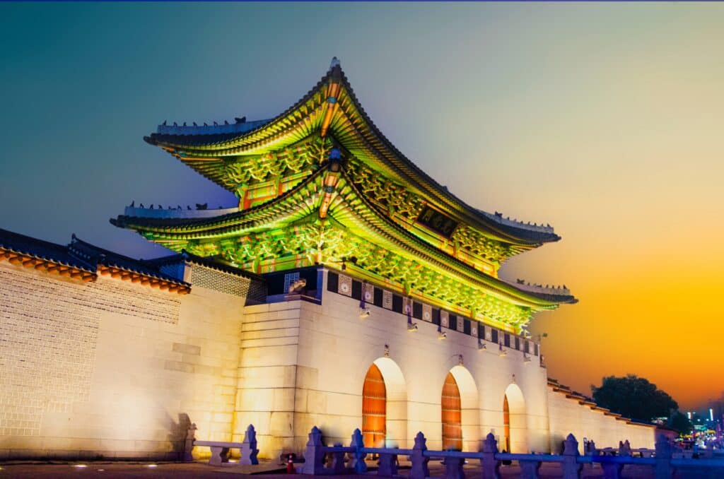 Gyeongbokgung Palace gate in Seoul South Korea