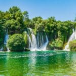 View of Kravice Waterfalls in Bosnia-Herzegovina