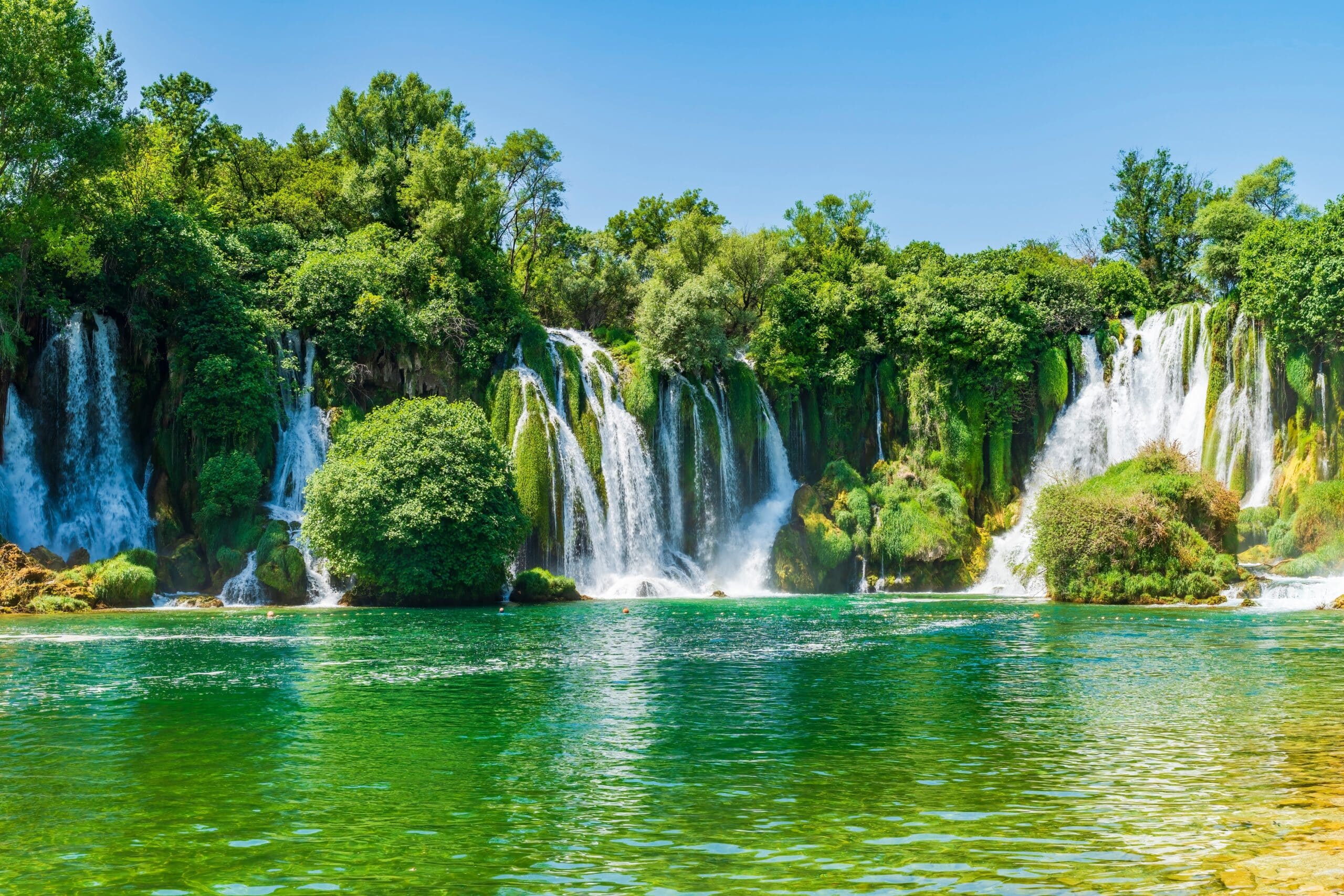View of Kravice Waterfalls in Bosnia-Herzegovina