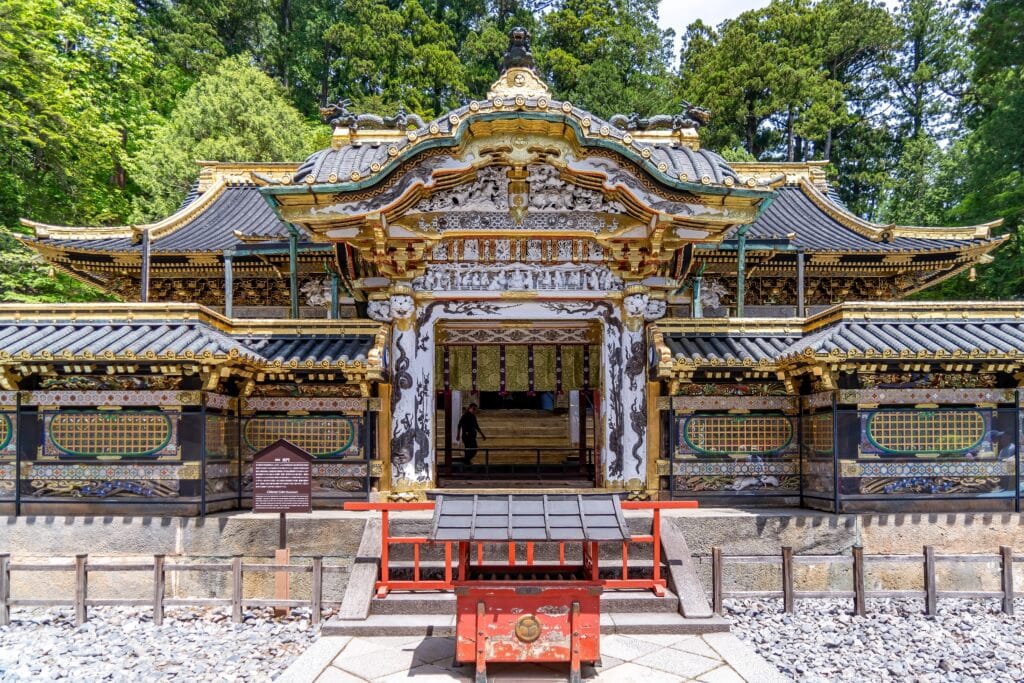 Detailed architecture at Toshogu Shrine in Nikko