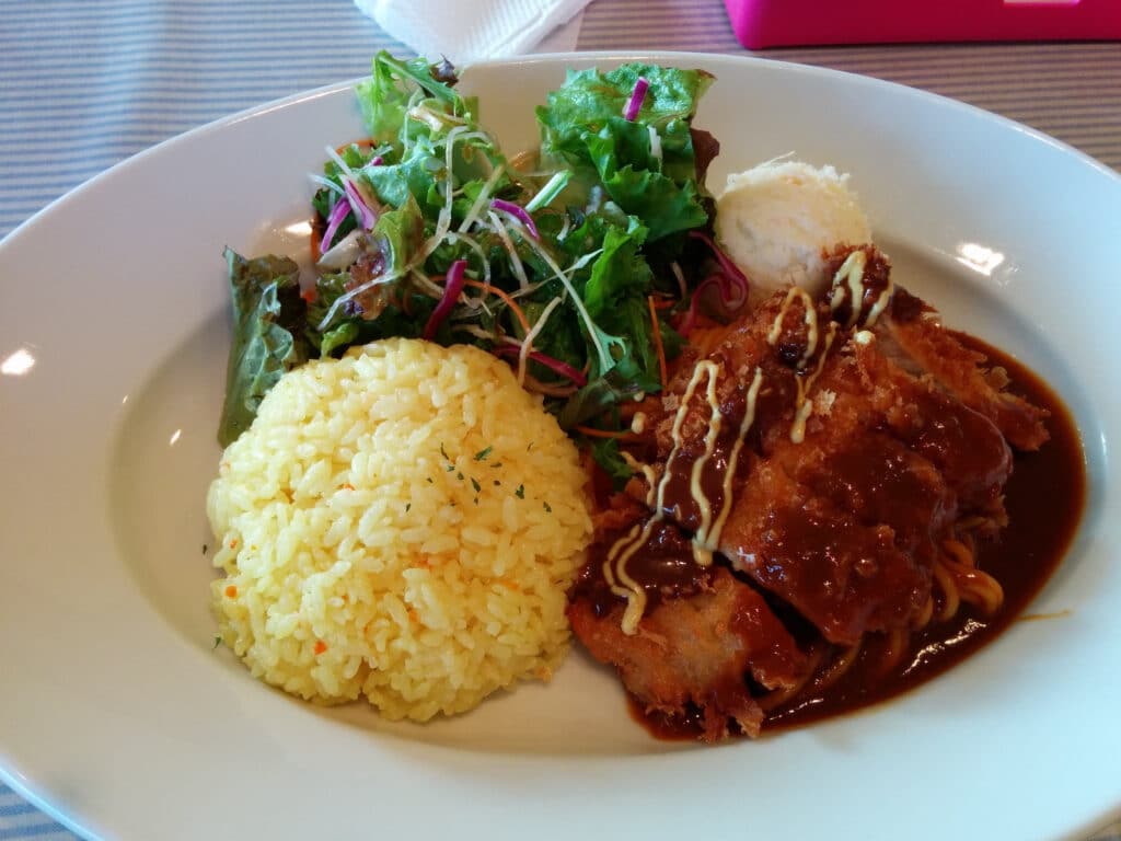 Nagasaki Turkish Rice with pilaf rice, pork cutlet and rich sauce